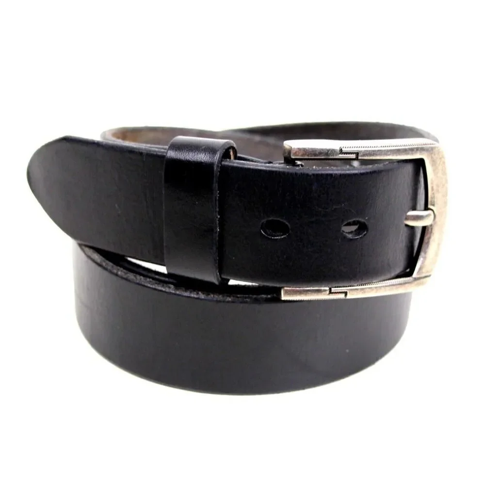 Alice & Elmer SADDLE BLACK GENUINE LEATHER 1.5